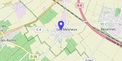 Carte OpenStreetMap — Place de la Mairie, Les Mesneux