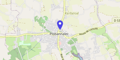 Carte OpenStreetMap — 1 rue de la Mairie, Plobannalec-Lesconil