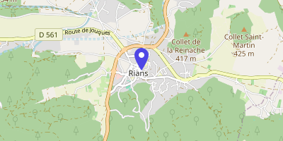 Carte OpenStreetMap — 30 rue de la République, Rians