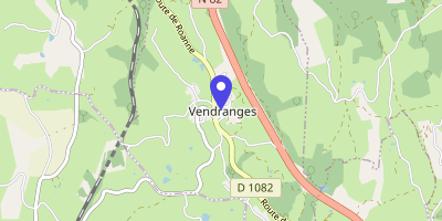 Carte OpenStreetMap — 15 rue de la Mairie, Vendranges