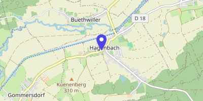 Carte OpenStreetMap — 46 rue de Delle, Hagenbach
