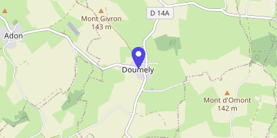 Carte OpenStreetMap — 5 route d'Adon, Doumely-Bégny