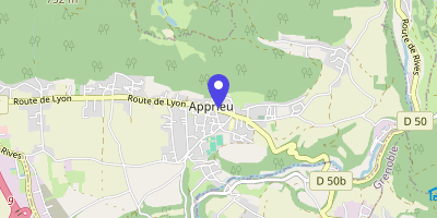 Carte OpenStreetMap — 46 route de Lyon, Apprieu