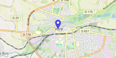 Carte OpenStreetMap — 5 place du Château, Vitré