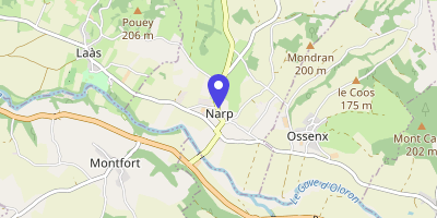 Carte OpenStreetMap — 10 rue la Carrère, Narp