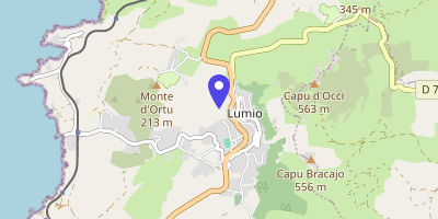 Carte OpenStreetMap — 14 route territoriale 30, Lumio