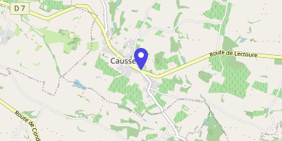 Carte OpenStreetMap — 41 Grand'rue, Caussens