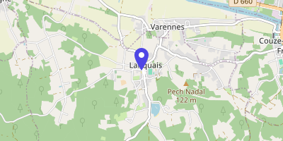 Carte OpenStreetMap — 1 côte de la Fillette, Lanquais