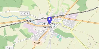 Carte OpenStreetMap — Place du 11-Novembre, Vendeuvre-sur-Barse