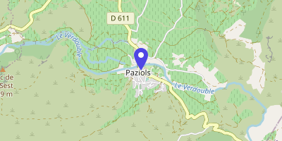 Carte OpenStreetMap — 3 rue du Verdouble, Paziols