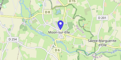 Carte OpenStreetMap — Place de la Pomme-d'Or, Moon-sur-Elle