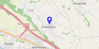Carte OpenStreetMap — 2 route de Lourenties, Limendous