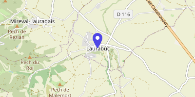 Carte OpenStreetMap — 6 place de la Mairie, Laurabuc