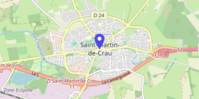 Carte OpenStreetMap — 1 place du Docteur-Bagnaninchi, Saint-Martin-de-Crau Cedex