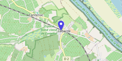 Carte OpenStreetMap — 1 chemin de la Laurina, Labarde
