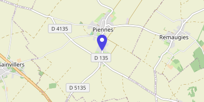 Carte OpenStreetMap — 1 rue du Lundi, Piennes-Onvillers