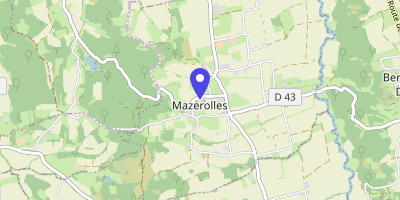 Carte OpenStreetMap — Place de la Mairie, Mazerolles