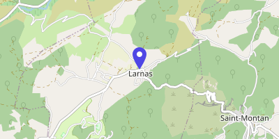 Carte OpenStreetMap — 1414 route de Saint-Remèze, Larnas