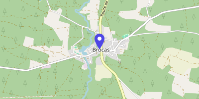 Carte OpenStreetMap — 44 place Robert-Bezos, Brocas