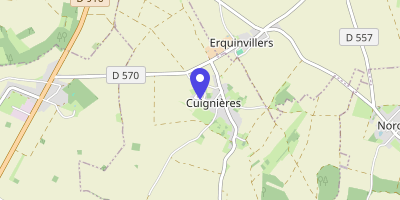 Carte OpenStreetMap — 24 rue de l'Église, Cuignières