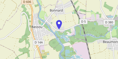 Carte OpenStreetMap — 2 route de la Gare, Bonnard