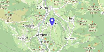 Carte OpenStreetMap — 5 rue de Soulas, Antichan