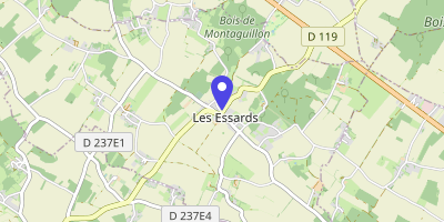 Carte OpenStreetMap — 5 rue de l'Hôtel-de-Ville, Les Essards