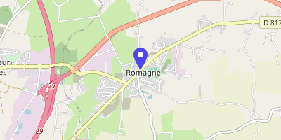 Carte OpenStreetMap — 17 rue Nationale, Romagné