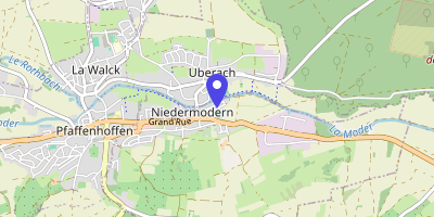 Carte OpenStreetMap — 1 impasse du Stade, Niedermodern
