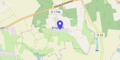 Carte OpenStreetMap — 5 rue de la Mairie, Erstroff