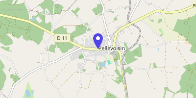 Carte OpenStreetMap — 3 avenue de la République, Pellevoisin