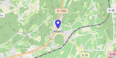 Carte OpenStreetMap — 65 rue de l'École, L'Albenc