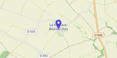 Carte OpenStreetMap — 34 Grand'rue, La Ville-aux-Bois-lès-Dizy