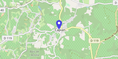 Carte OpenStreetMap — 16 route de Langoiran, Capian