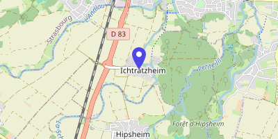 Carte OpenStreetMap — 1 Place du Village, Ichtratzheim
