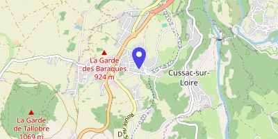 Carte OpenStreetMap — 5 rue des Écoles, Cussac-sur-Loire