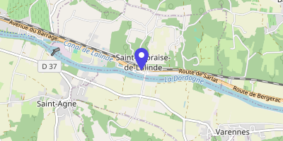 Carte OpenStreetMap — 14 route de Sarlat, Saint-Capraise-de-Lalinde