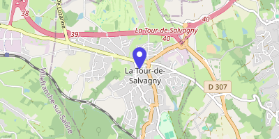 Carte OpenStreetMap — Allée de la Mairie, La Tour-de-Salvagny