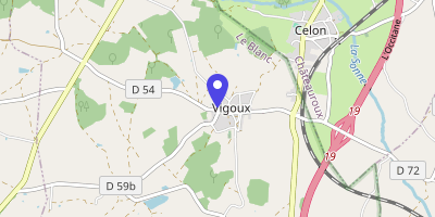 Carte OpenStreetMap — 12 rue de la République, Vigoux