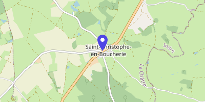Carte OpenStreetMap — 1 place de la Mairie, Saint-Christophe-en-Boucherie