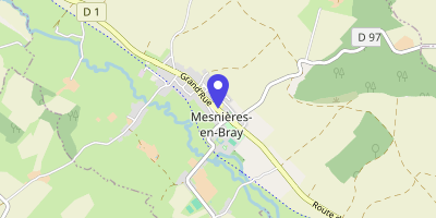 Carte OpenStreetMap — 12 Grand'rue, Mesnières-en-Bray