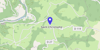 Carte OpenStreetMap — Le Bourg, Saint-Christophe