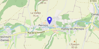 Carte OpenStreetMap — 69 rue d'En-Bas, Pernois