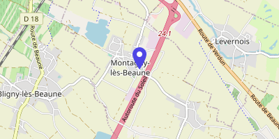 Carte OpenStreetMap — 2 rue de l'Église, Montagny-lès-Beaune