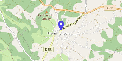 Carte OpenStreetMap — 50 route du Coudercou, Promilhanes