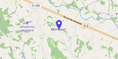 Carte OpenStreetMap — 100 chemin de l Observatoire, Monlezun