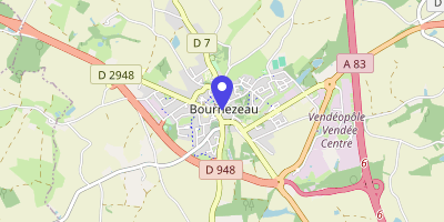 Carte OpenStreetMap — 2 place de la Mairie, Bournezeau