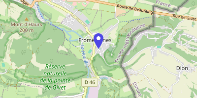 Carte OpenStreetMap — 18 rue des Écoles, Fromelennes