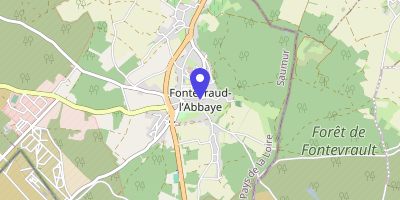 Carte OpenStreetMap — 1 place des Plantagenêts, Fontevraud-l'Abbaye
