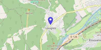 Carte OpenStreetMap — 9 rue de Montbéliard, Lougres